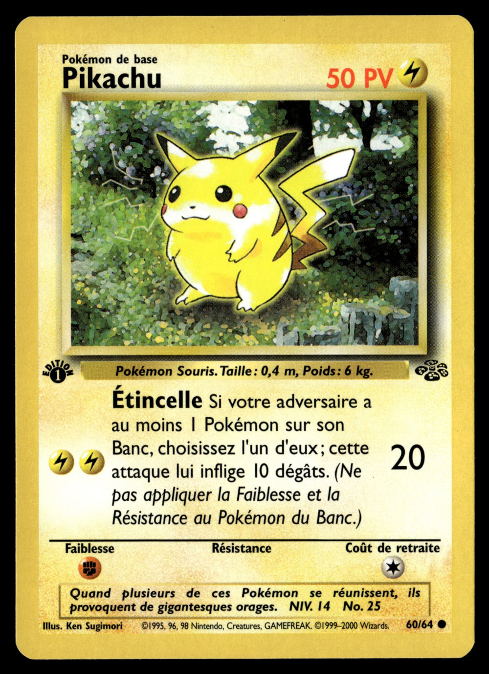 Pikachu 60/64 ed1 - EXC