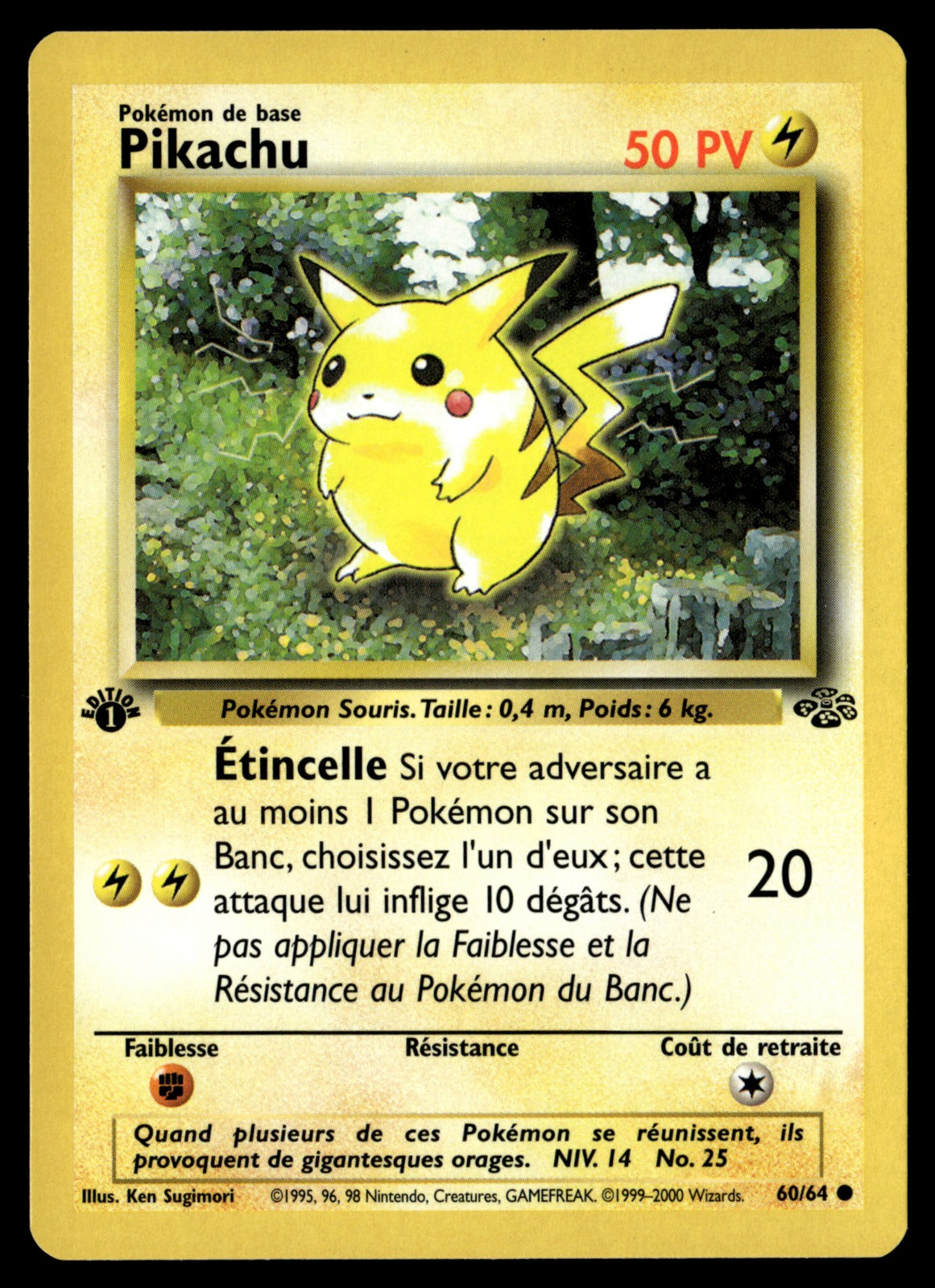 Pikachu 60/64 ed1 - EXC