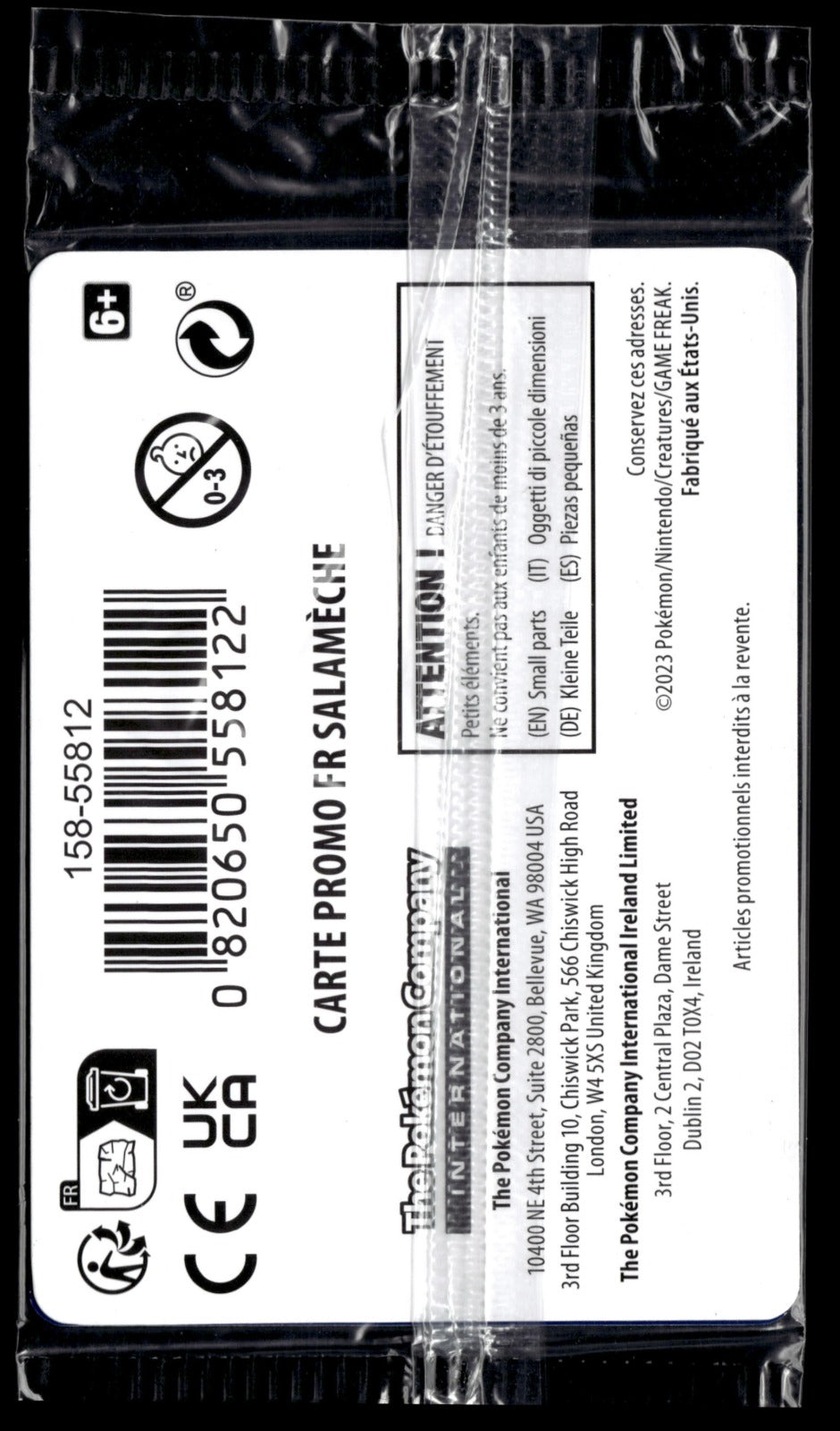 Salamèche 151 Promo Gamestop FR 004/165 (Back)