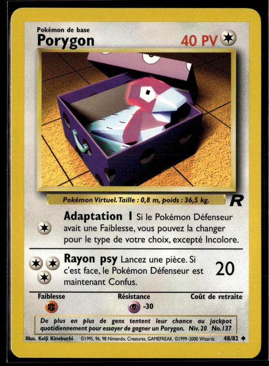 Porygon Peu Commune Team Rocket 48 NM