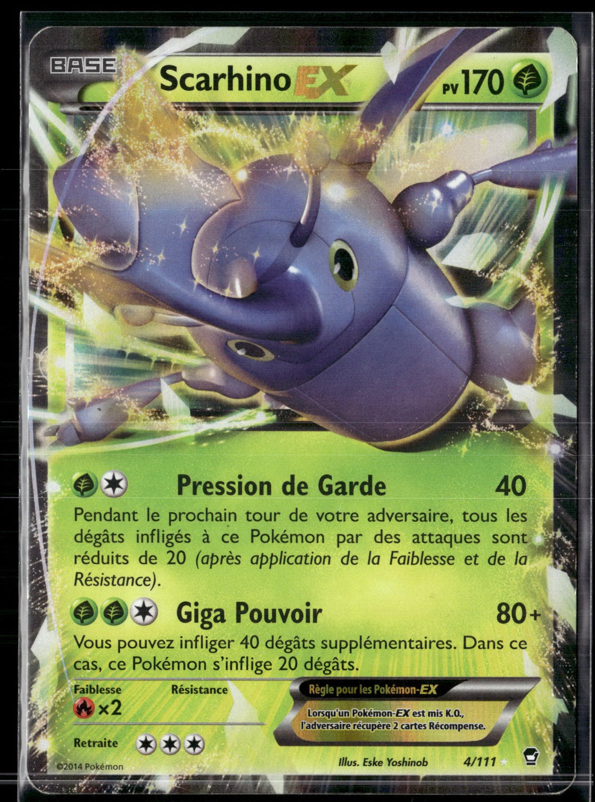 Scarhino EX Ultra Rare Poings Furieux 4 