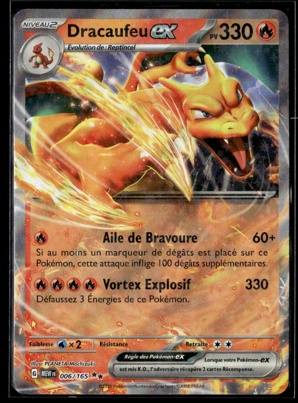 Dracaufeu-ex Double rare 151 006 NM