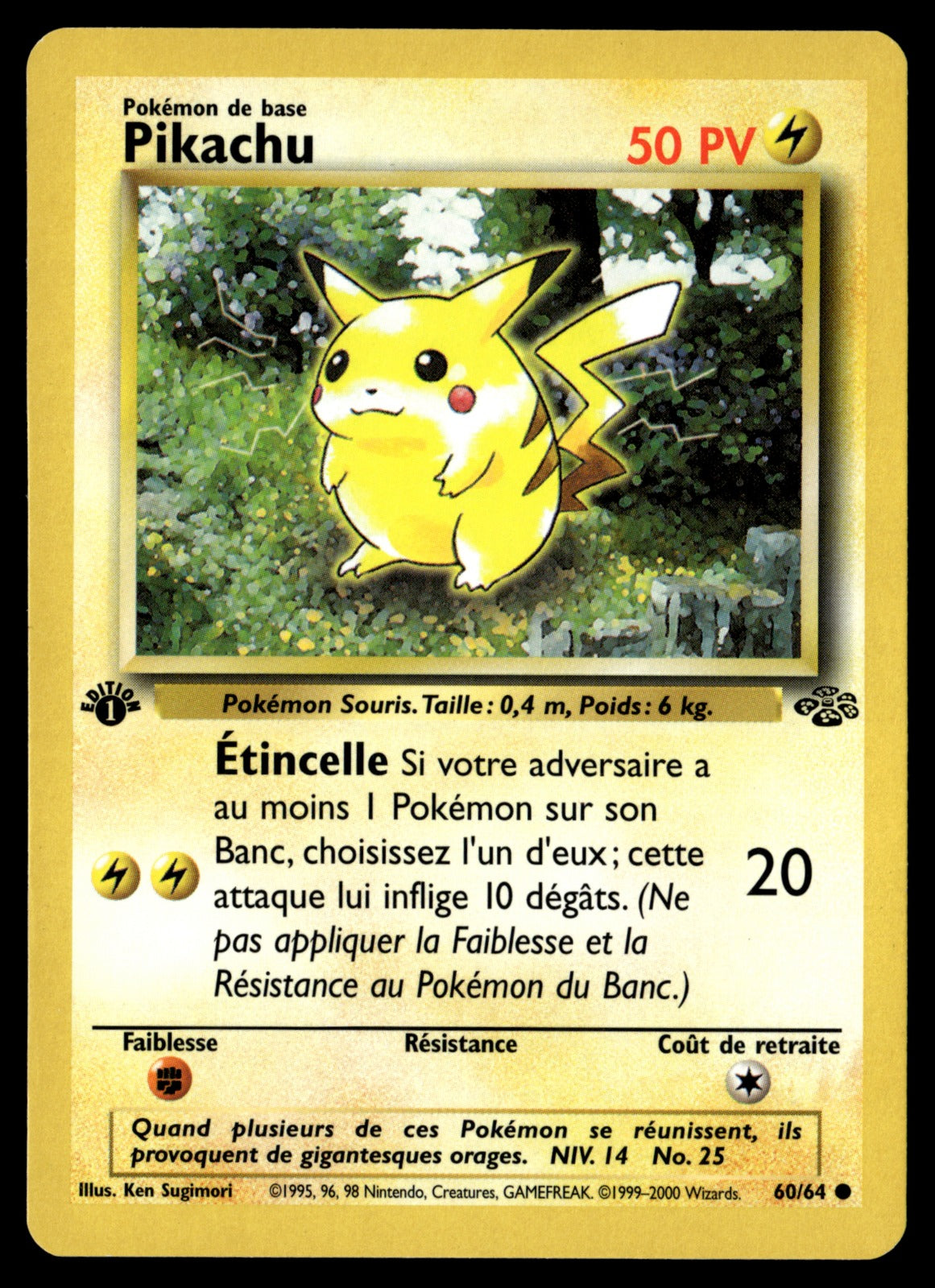 Pikachu 60/64 ed1 - EXC