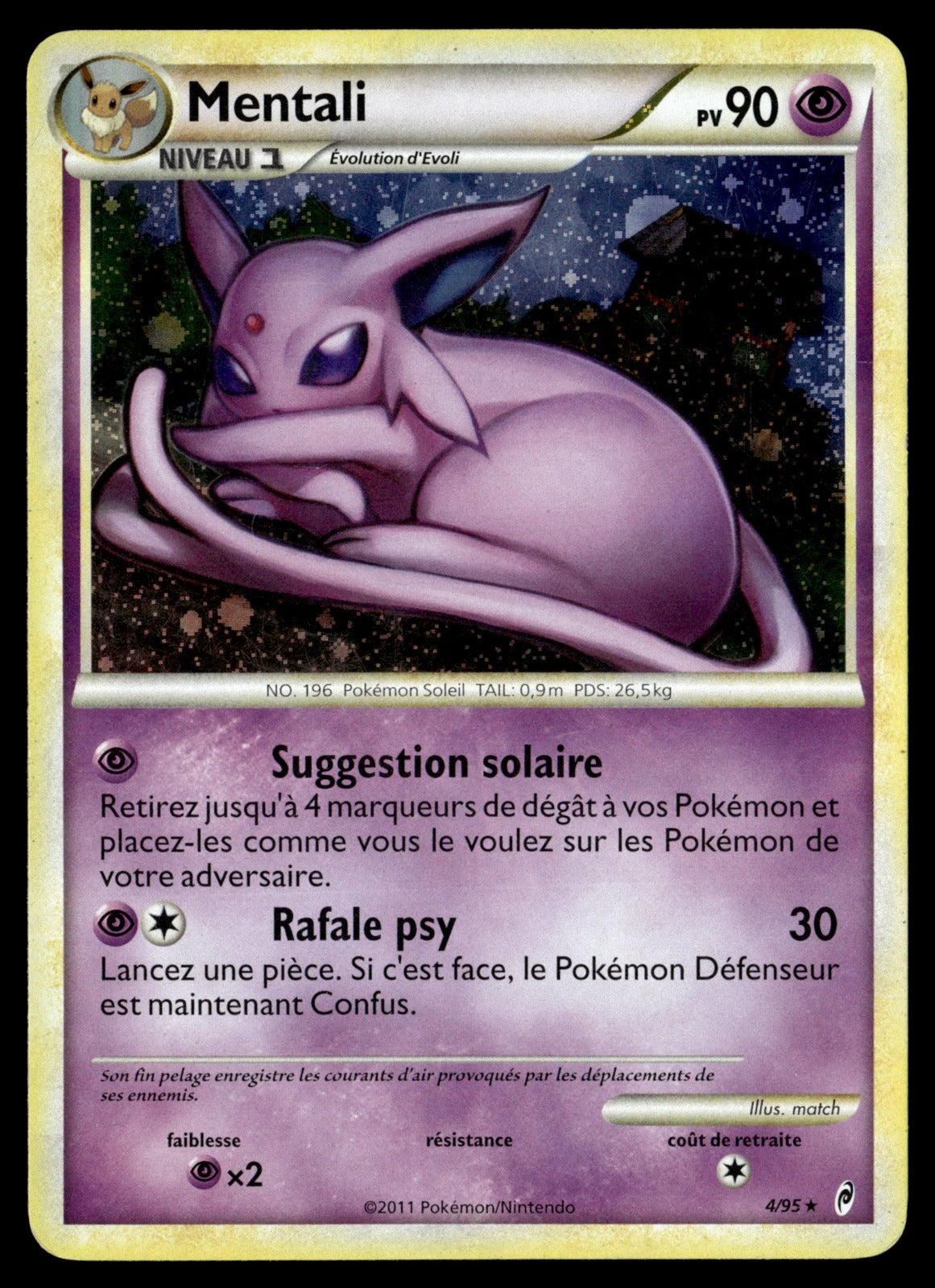 Mentali Rare Holo L'appel des Légendes 4 GOOD