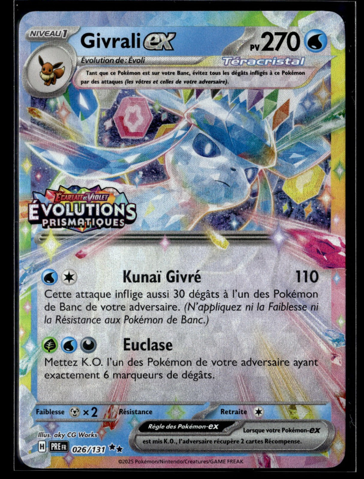 Givrali-ex Double rare Évolutions Prismatiques 026 NM