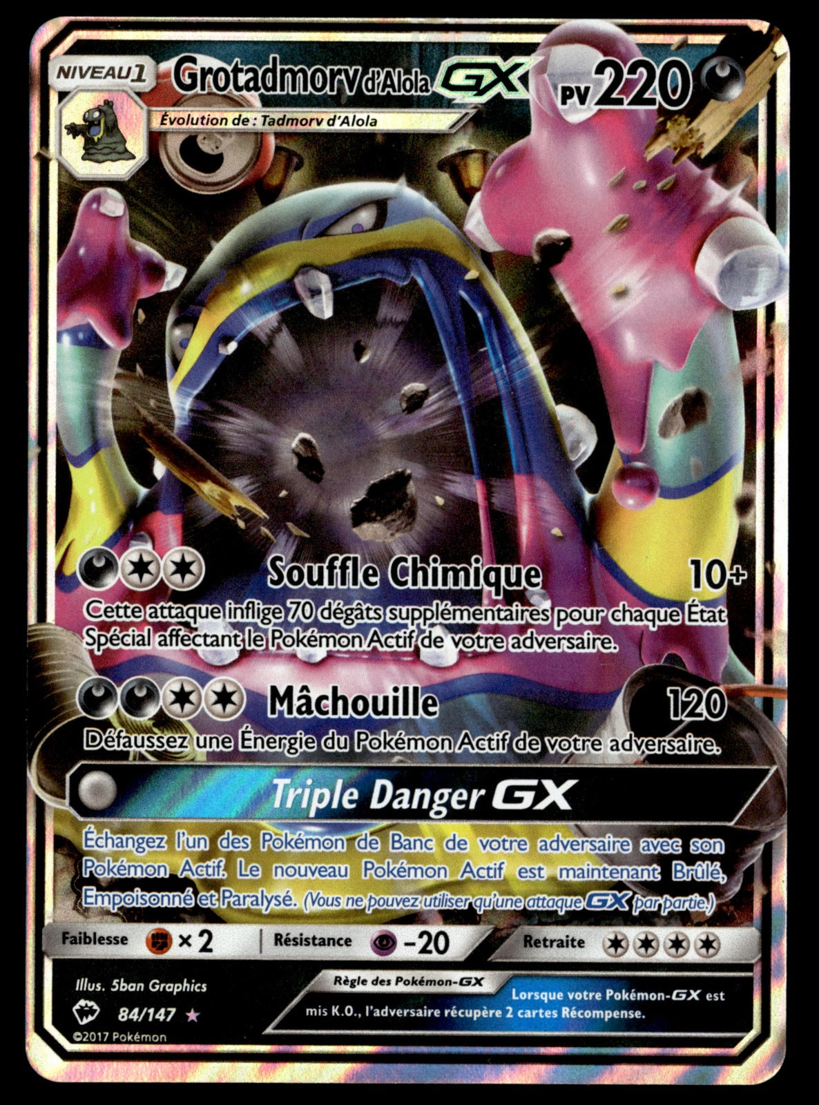 Grotadmorv d’Alola GX  Ombres Ardentes 84 EXC 