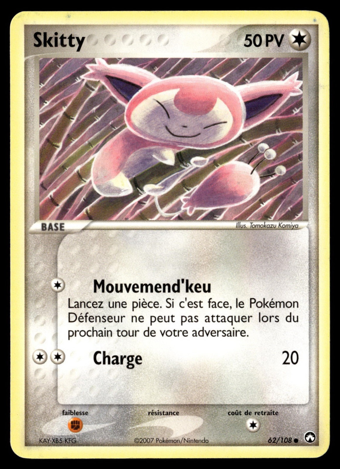 Skitty Commune EX Gardiens du Pouvoir 62 HP
