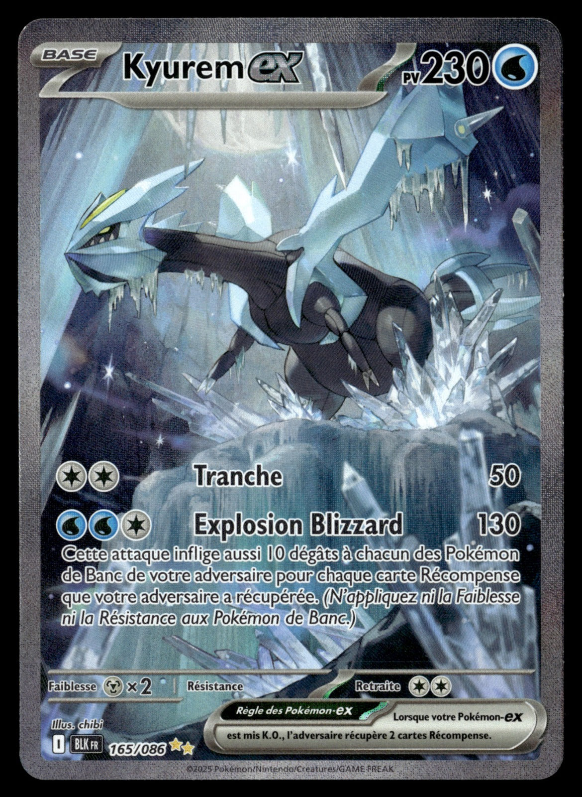 Kyurem-ex Foudre Noire 165 NM
