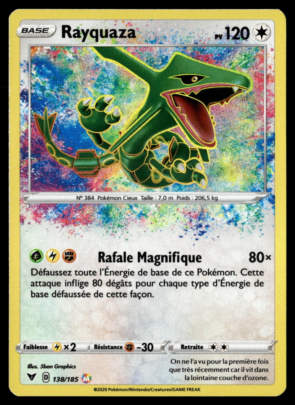 Rayquaza  Voltage Éclatant 138 TBE 