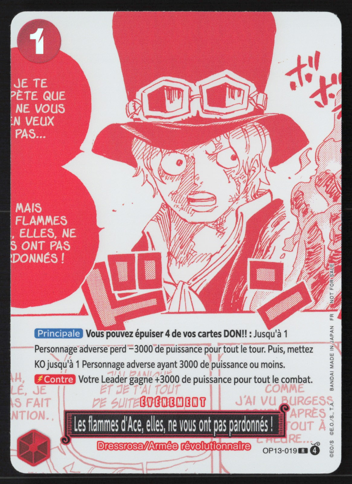 Les flammes d'Ace,elles, ne vous ont pas pardonnés ! OP13-019 - NM