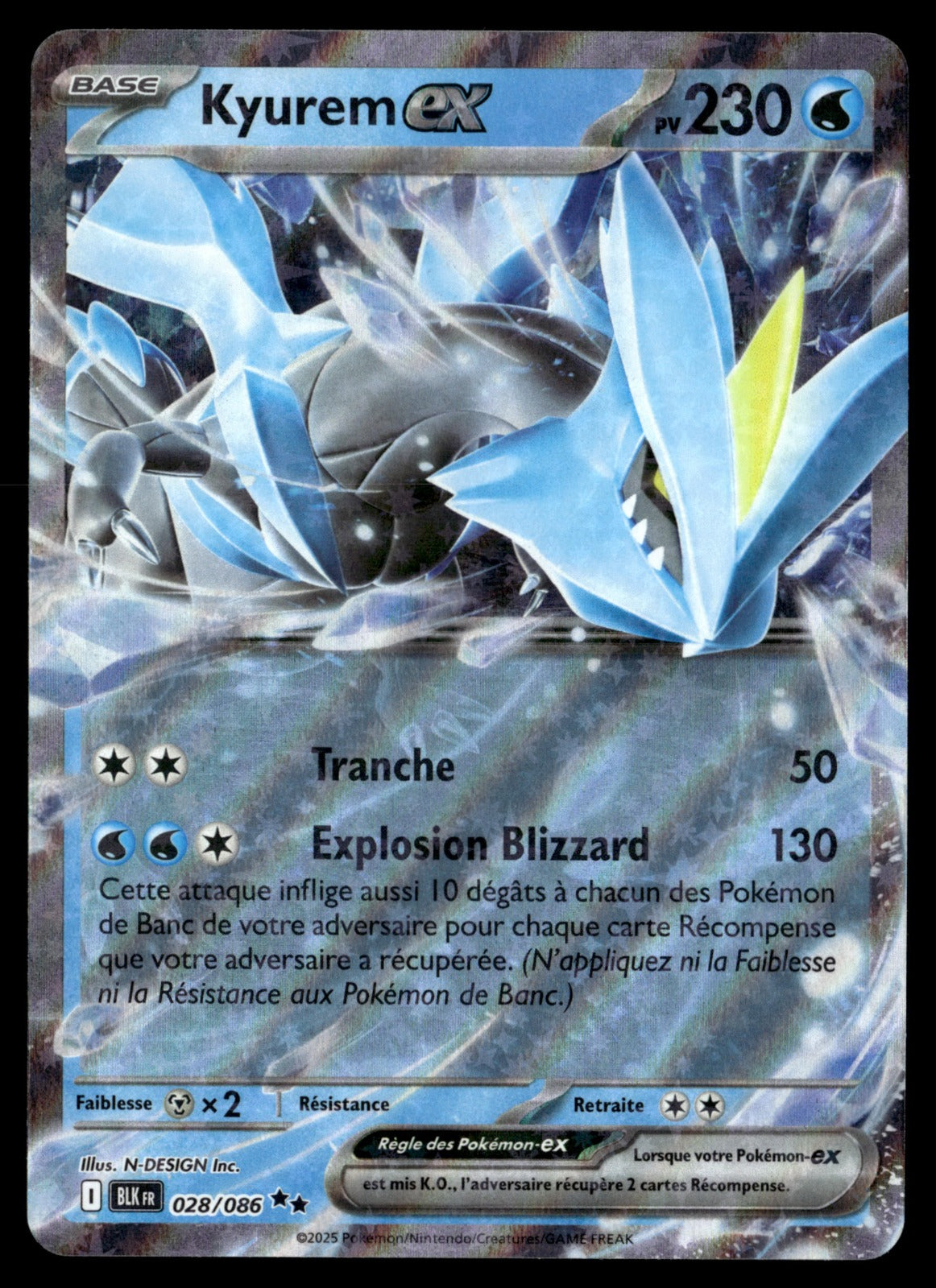 Kyurem-ex  Foudre Noire 028 NM