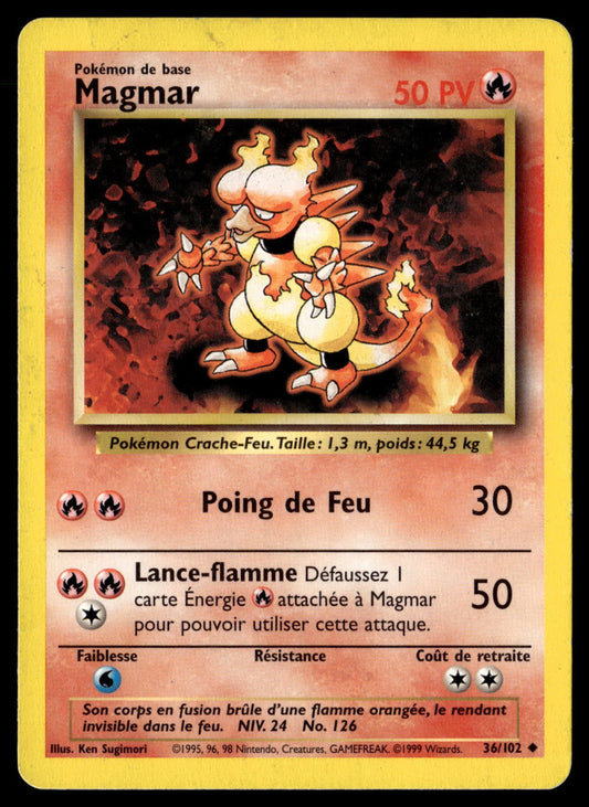 Magmar Peu Commune Set de Base 36 HP