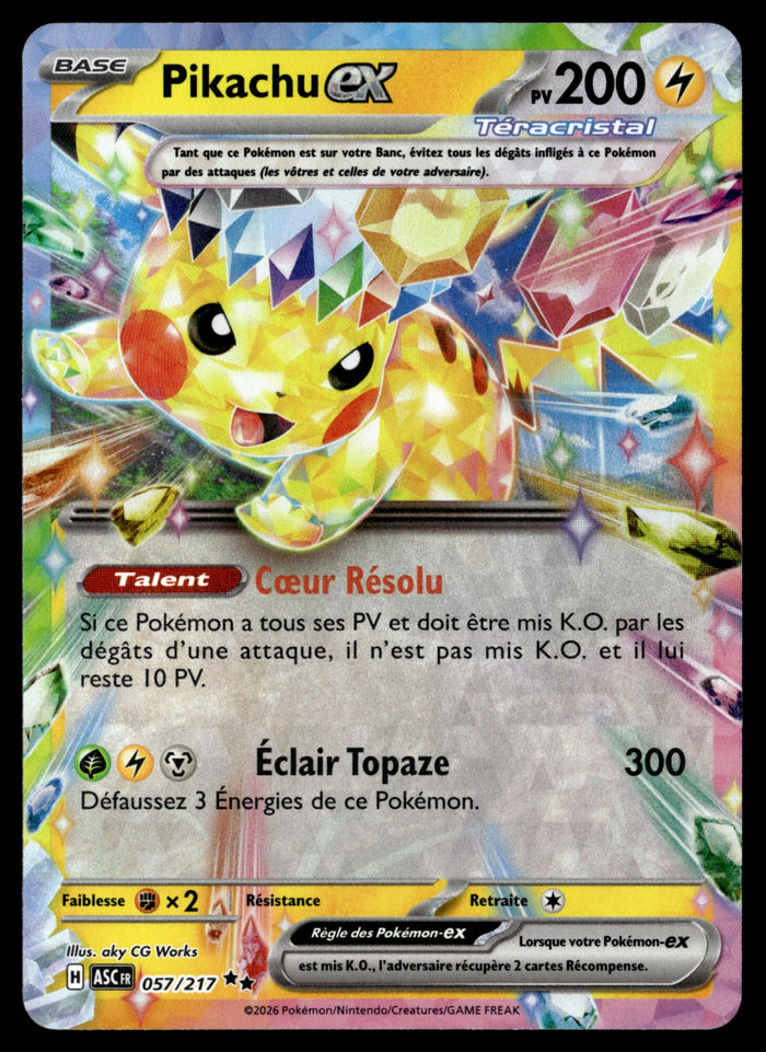 Pikachu-ex 057/252 - NM