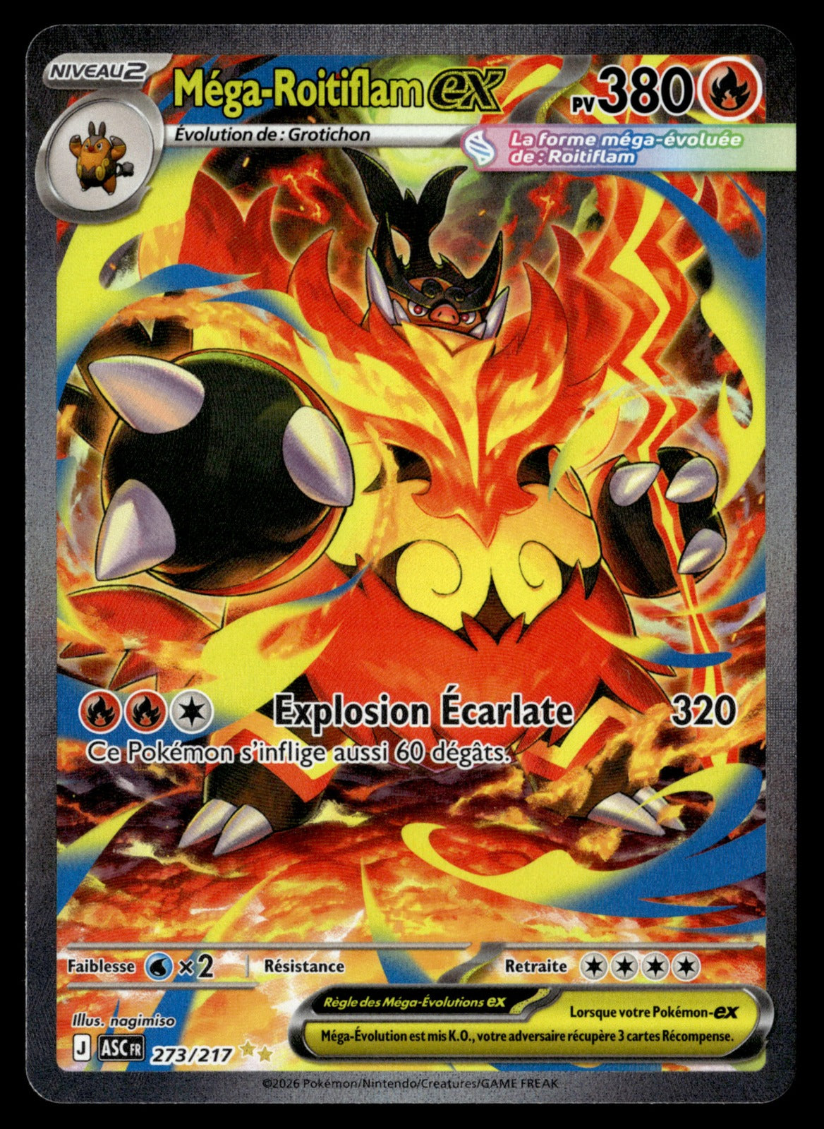 Méga-Roitiflam-ex Héros Transcendants 273/286 NM