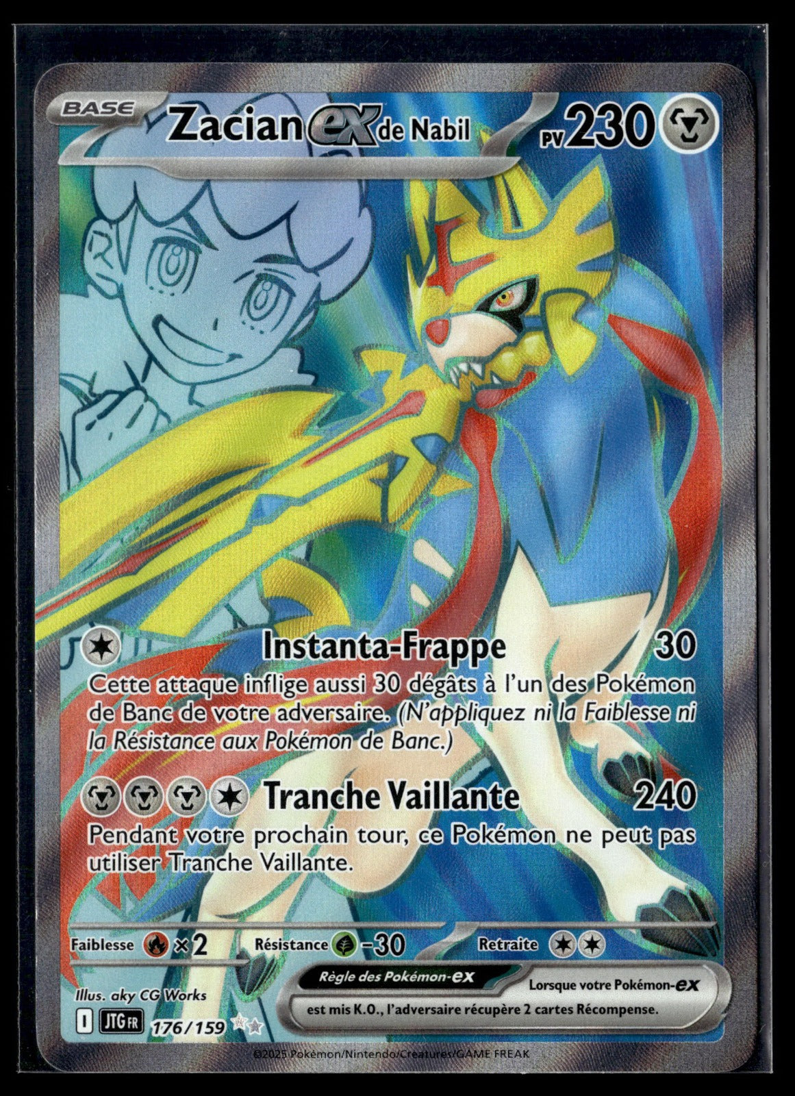 Zacian-ex de Nabil Ultra Rare Aventures Ensemble 176 NM