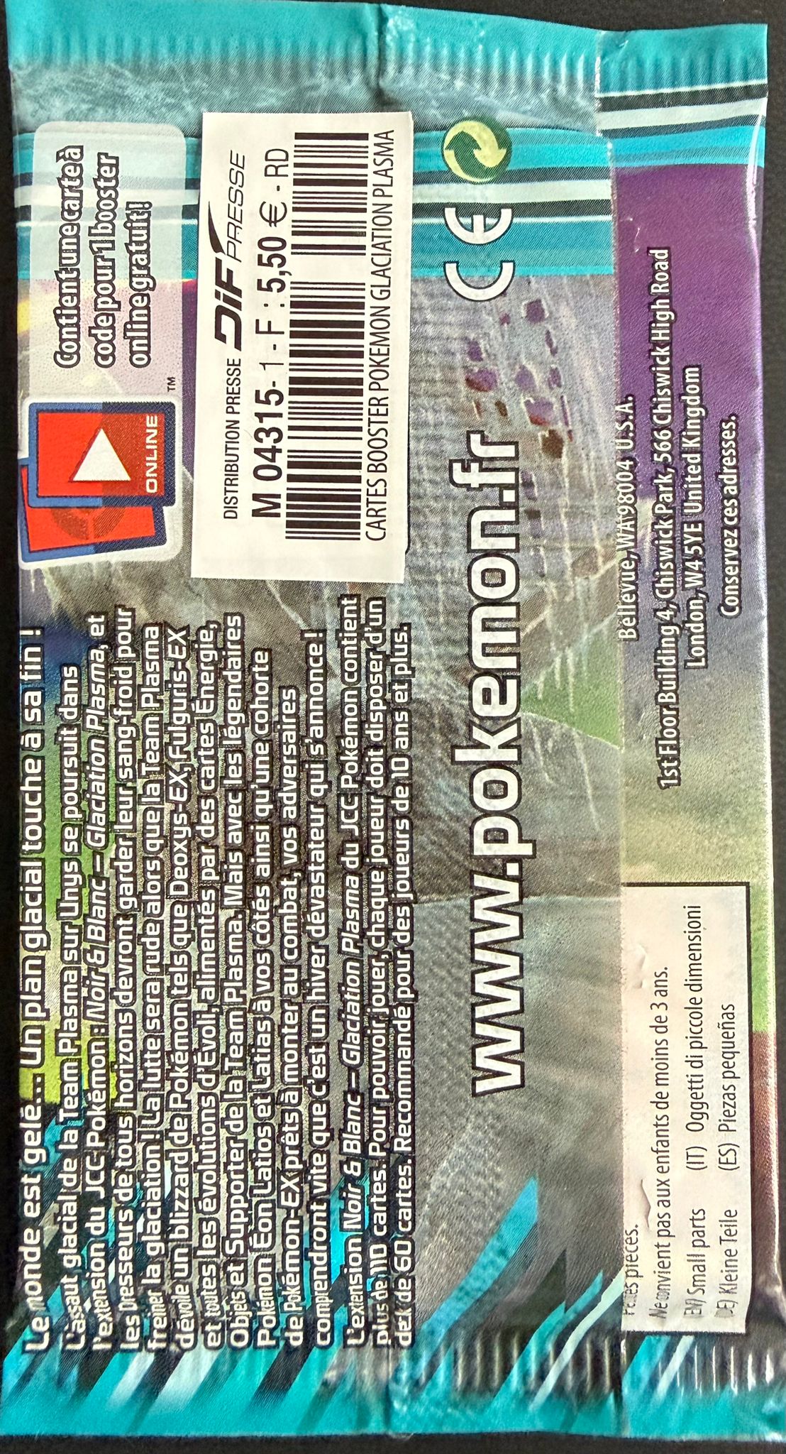 Booster Noir & Blanc - Glaciation Plasma