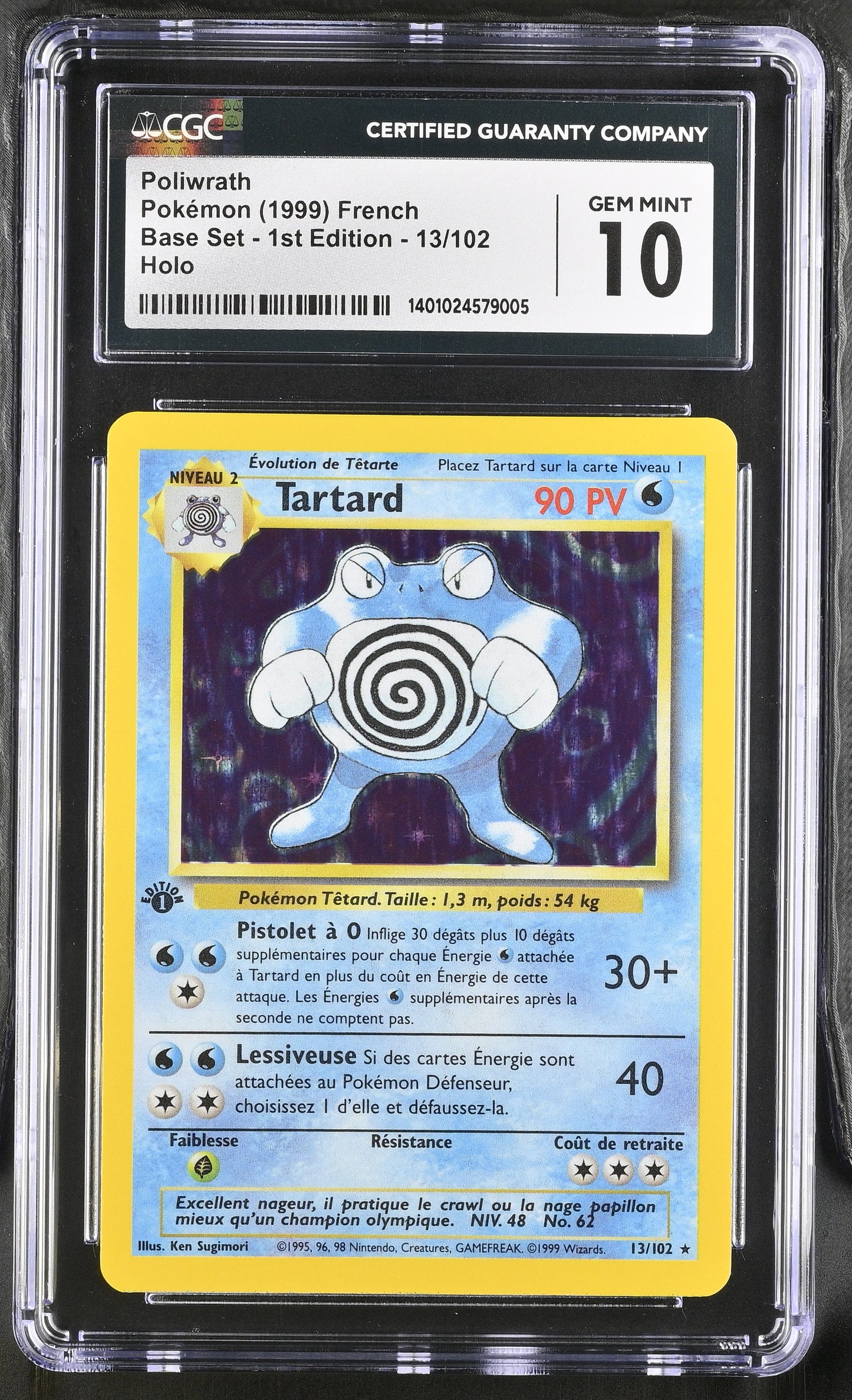 Tartard Holo - Ed1 13/102 NM CGC 10