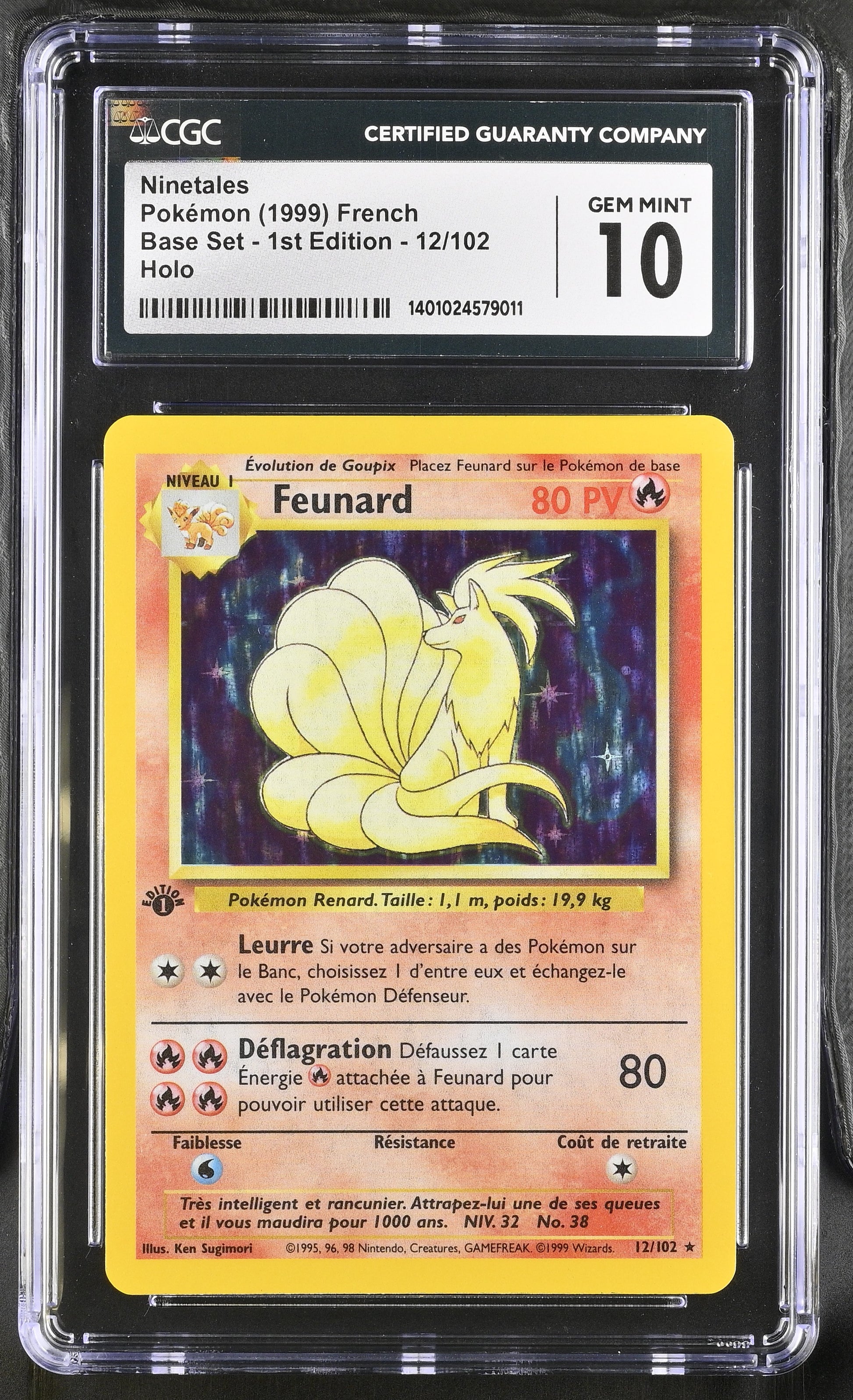 Feunard Holo - Ed1 12/102 NM CGC 10