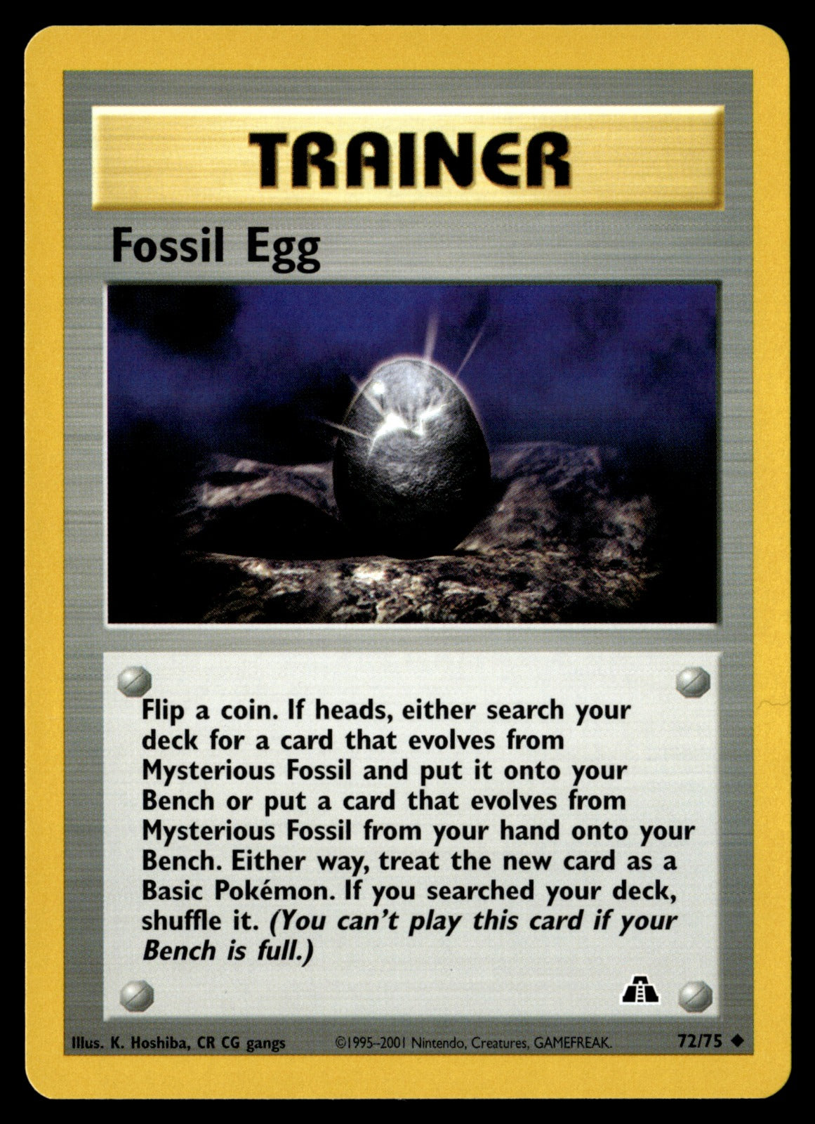 Fossil Egg 72/75 - NM
