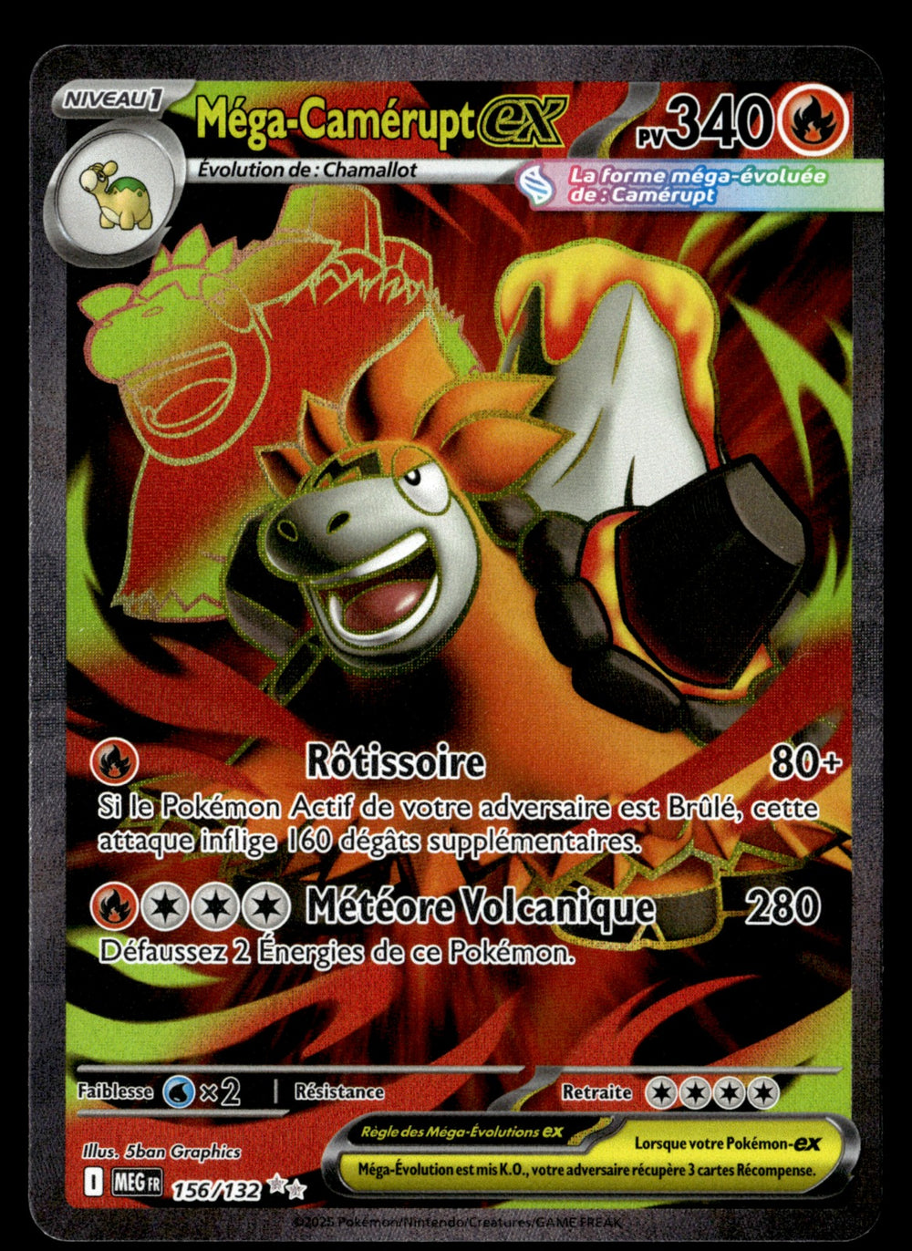 Méga-Camérupt-ex 156/131 - NM