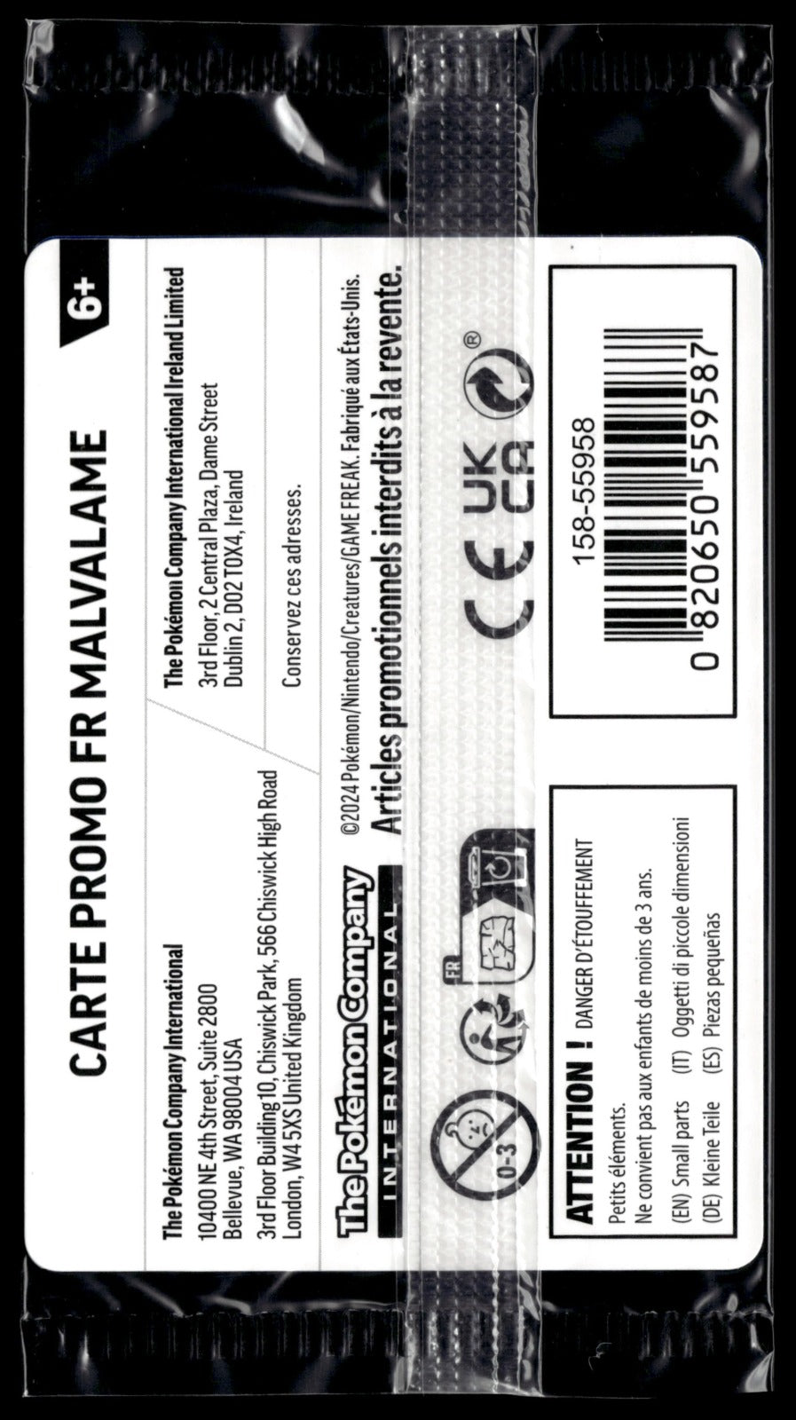 Malvalame 040 Destinées de Paldea NM Promo 2024 (Back)