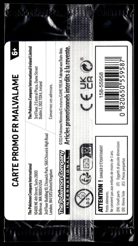 Malvalame 040 Destinées de Paldea NM Promo 2024 (Back)
