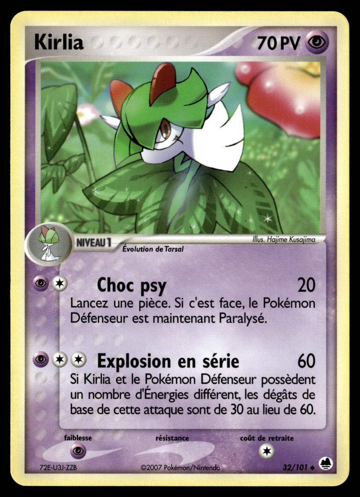 Kirlia Peu Commune EX Île des Dragons 32 Good