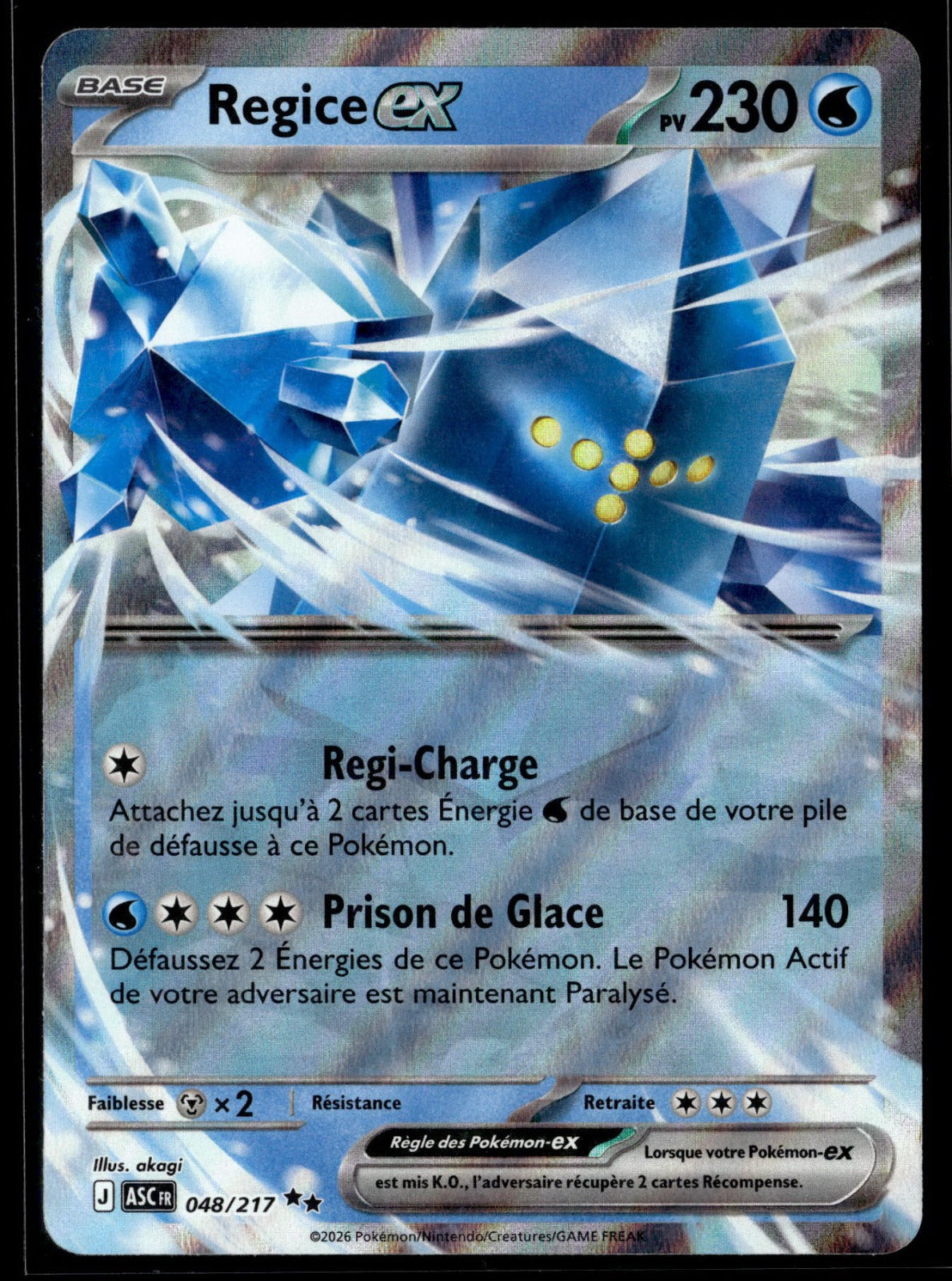 Regice ex (ASC 048)  - Héros Transcendants