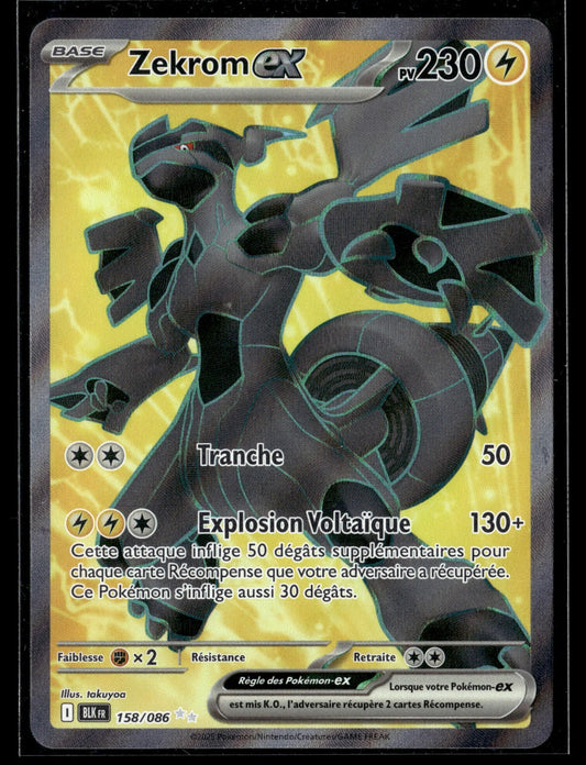 Zekrom-ex Ultra Rare Foudre Noire 158 NM