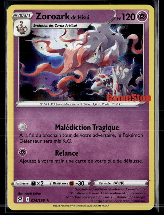 Zoroark de Hisui Promo Gamestop