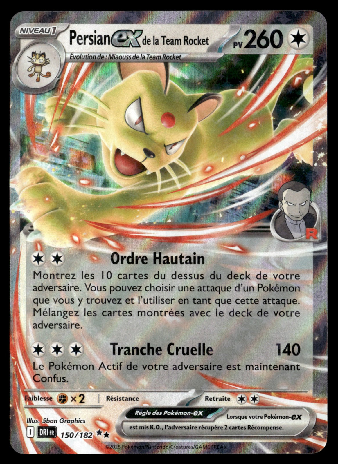 Persian-ex de la Team Rocket  Rivalités Destinées 150 NM