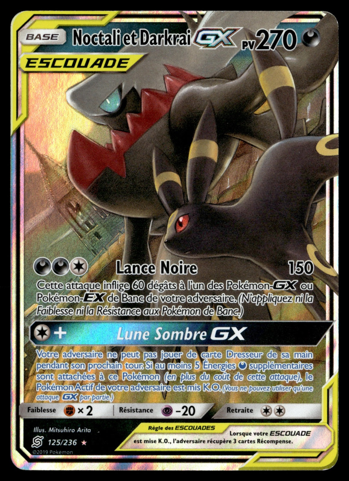 Noctali et Darkrai GX 125/202 - EXC