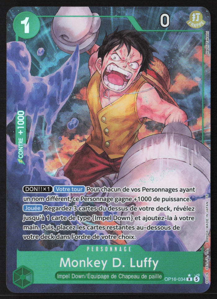 Monkey.D.Luffy OP16-034 - NM