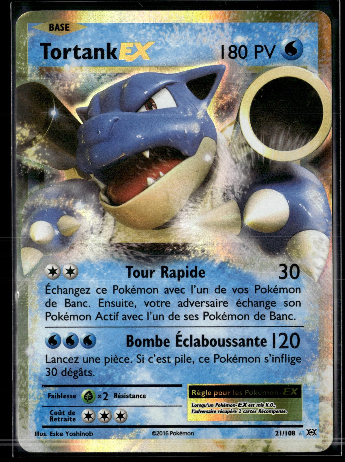 Tortank EX Ultra Rare Évolutions 21 