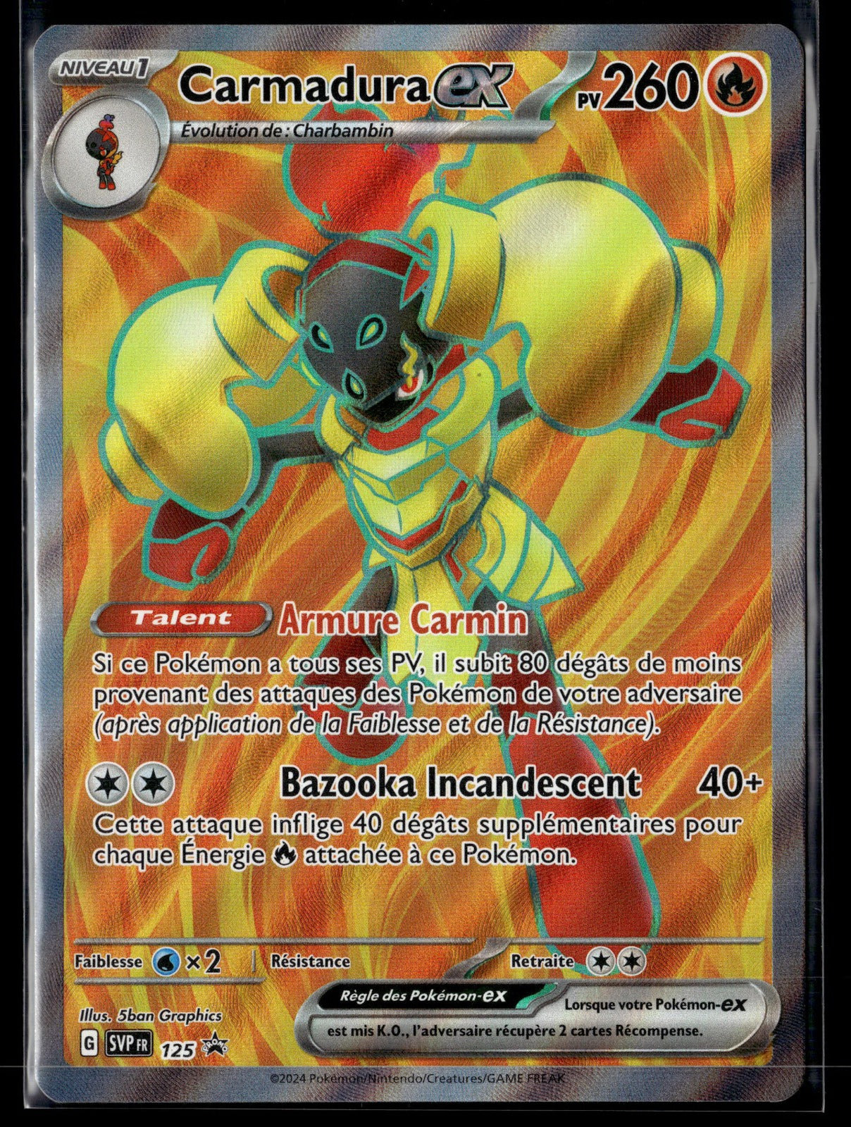 Carmadura-ex Sans té SVP Black Star Promos 125 NM
