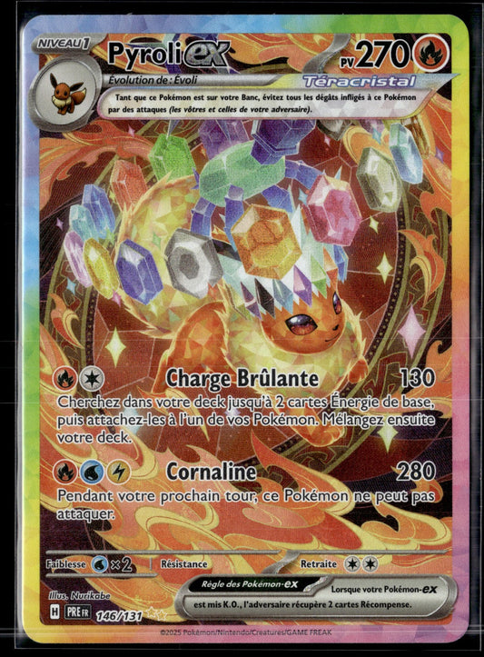 Pyroli-ex Illustration spéciale rare Évolutions Prismatiques 146 NM