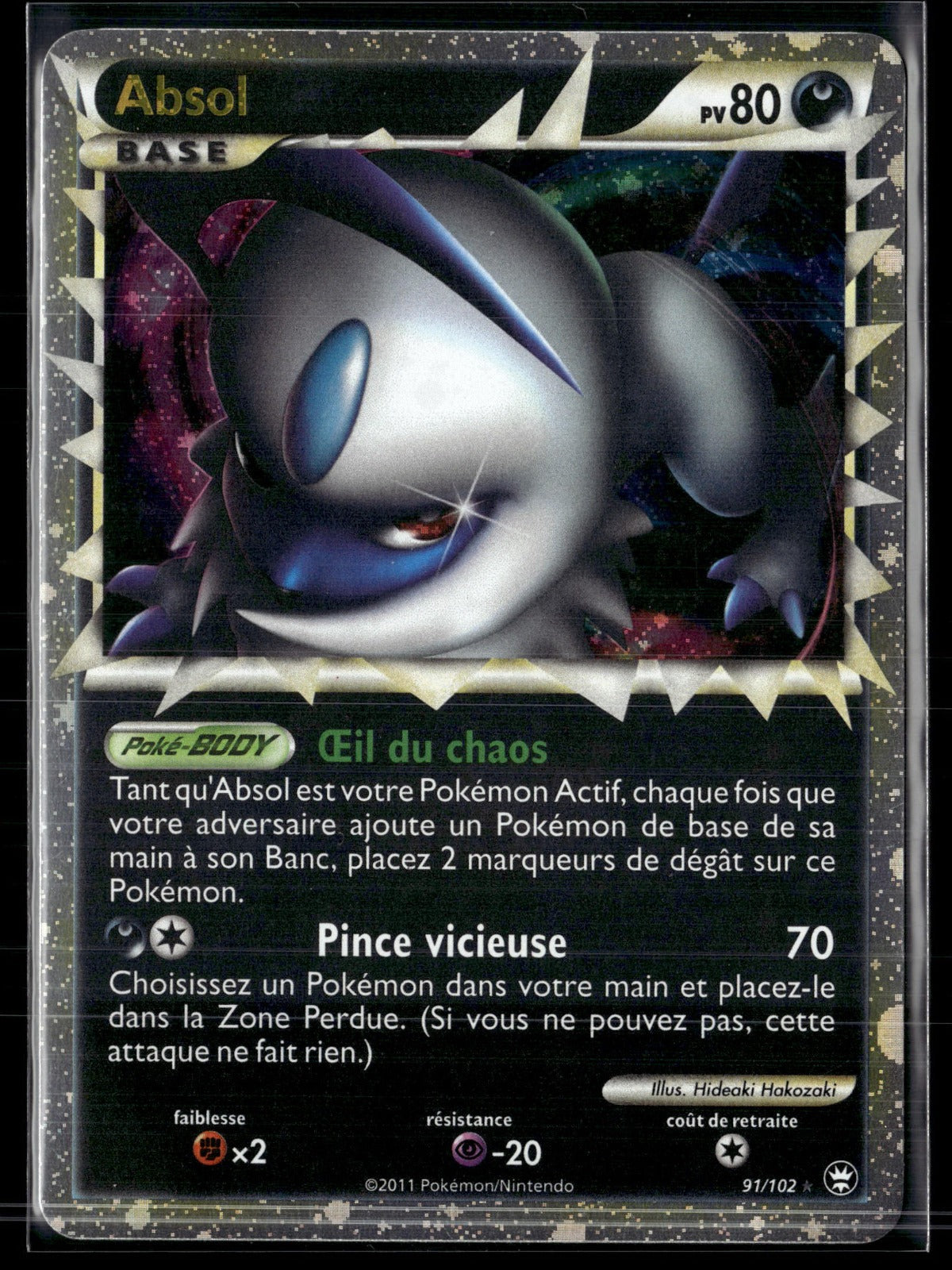 Absol Rare Prime Triomphant 91 