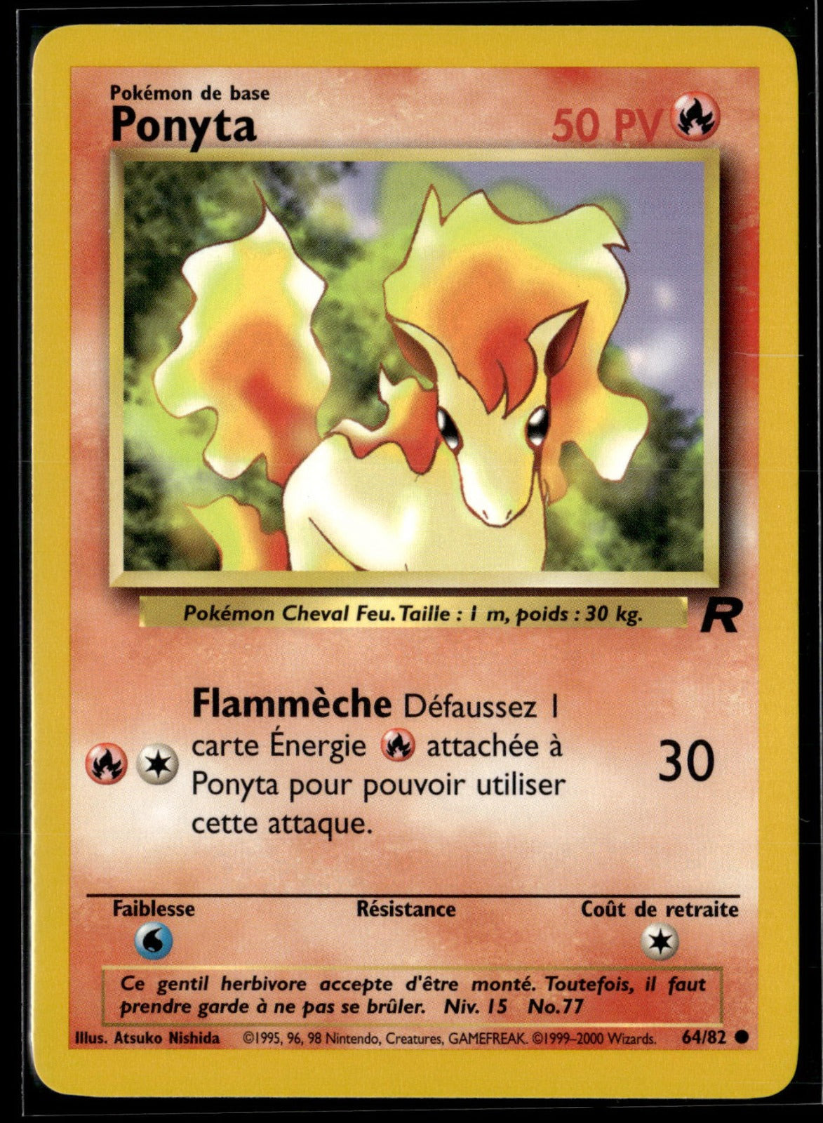 Ponyta Commune Team Rocket 64 NM