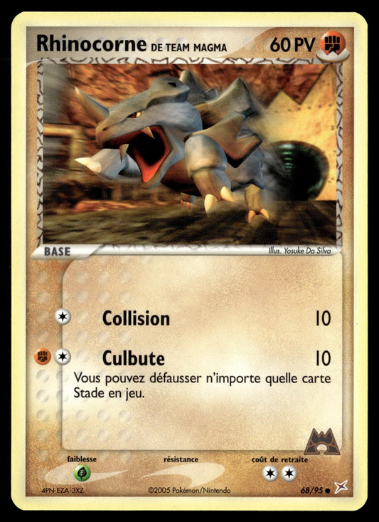 Rhinocorne de Team Magma Commune EX Team Magma vs Team Aqua 68 NM