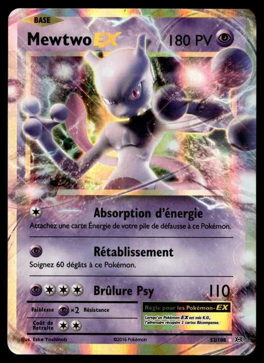 Mewtwo EX  Évolutions 52 TBE 