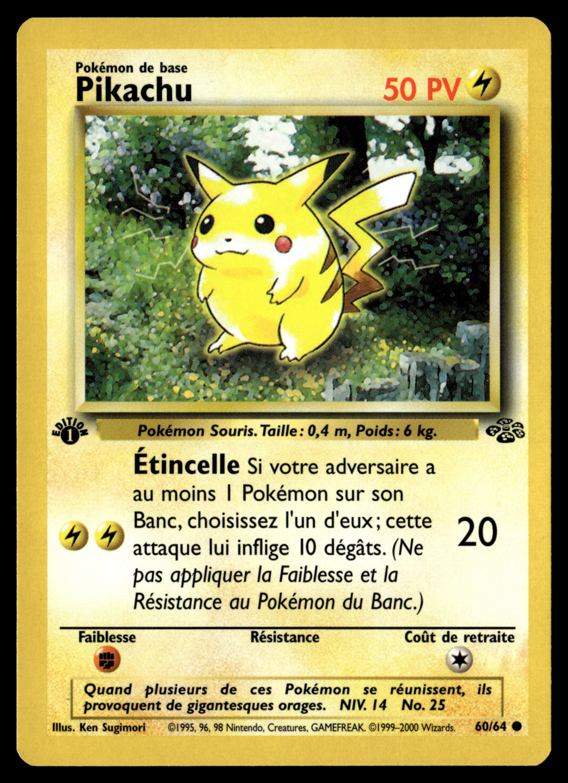 Pikachu 60/64 ed1 - EXC