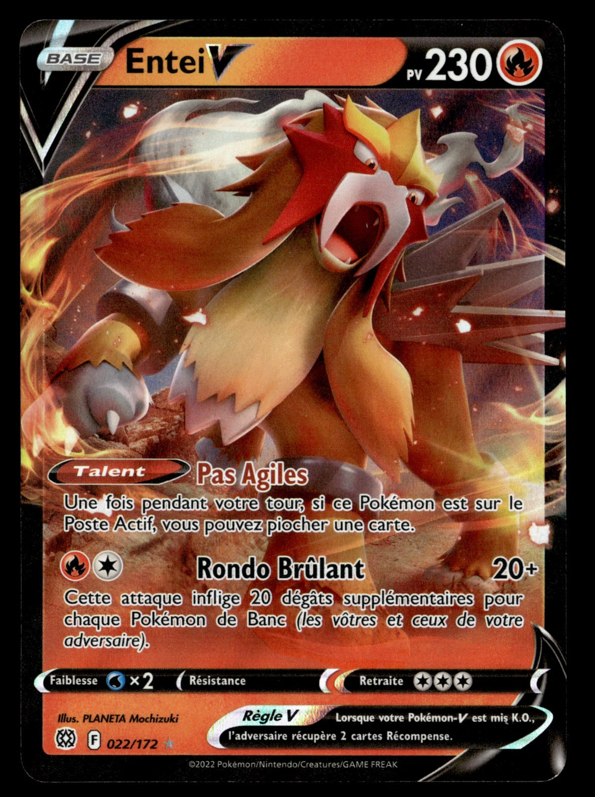 Entei V  V Stars Étincelantes 022 NM