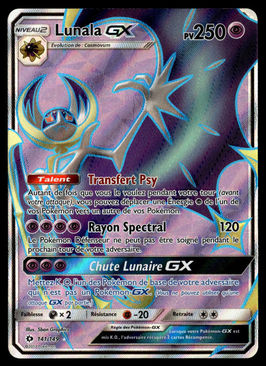 Lunala GX  Soleil et Lune 141 TBE 