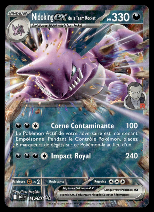 Nidoking-ex de la Team Rocket  Rivalités Destinées 119 NM