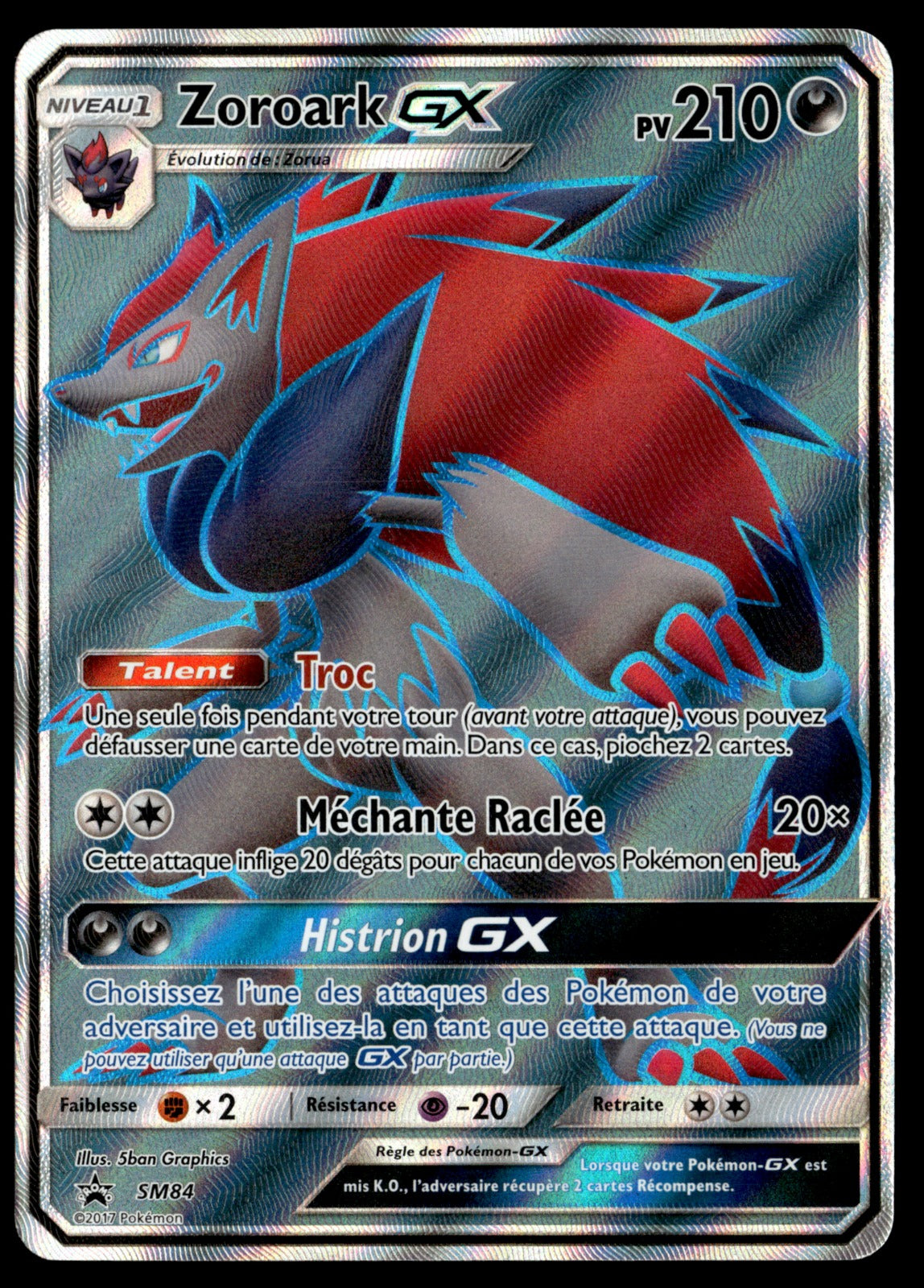 Zoroark GX Rare Promo SM SM84 - NM