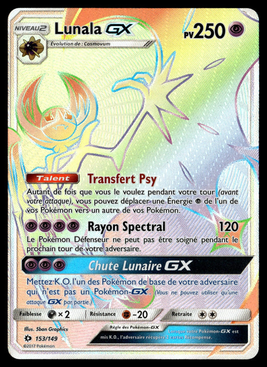 Lunala GX  Soleil et Lune 153 TBE 