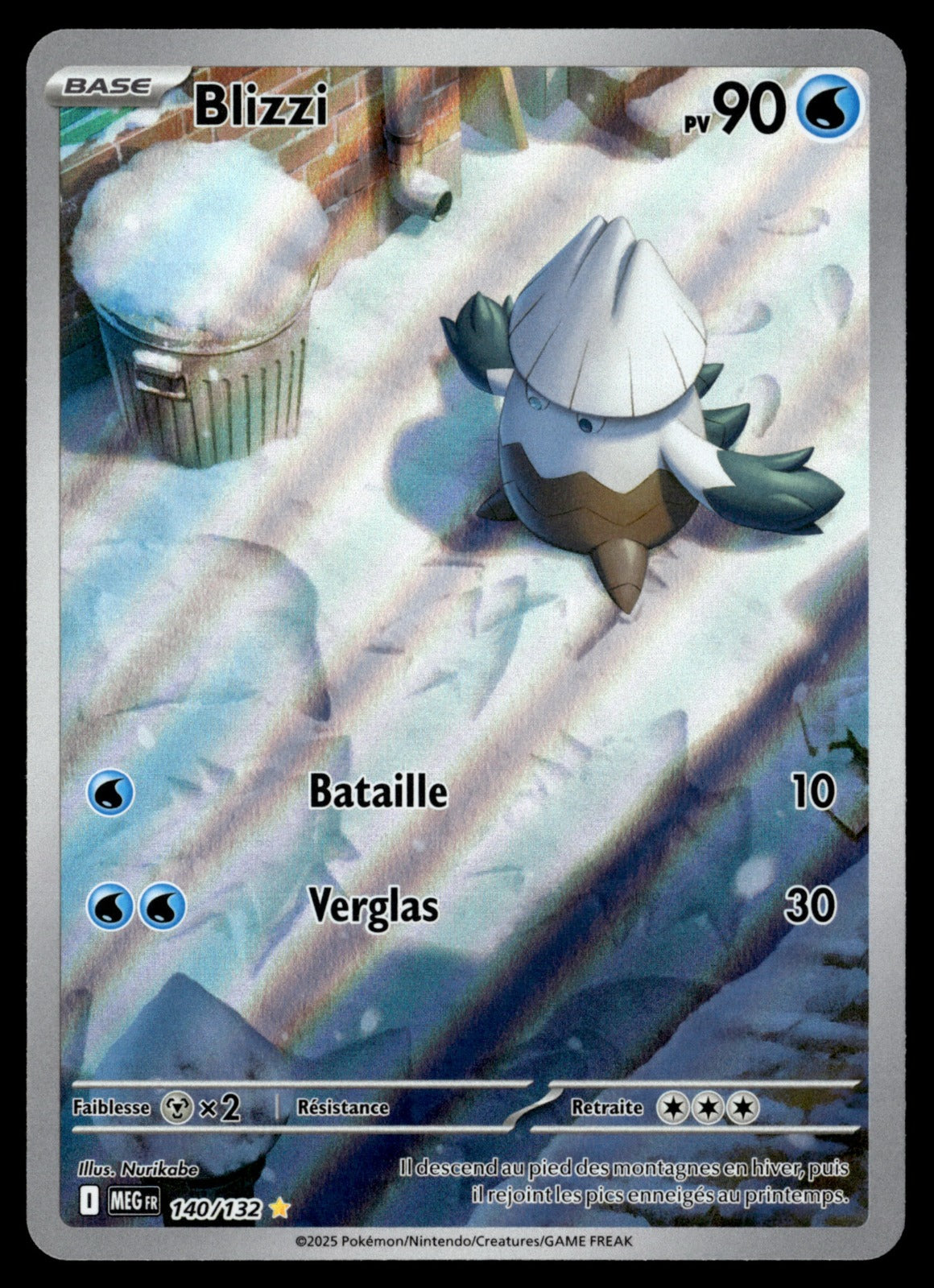 Blizzi Illustration rare Méga-Évolution 140 NM