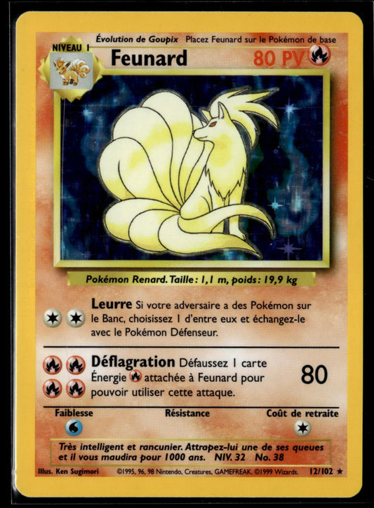 Feunard Rare Set de Base 12 EXC