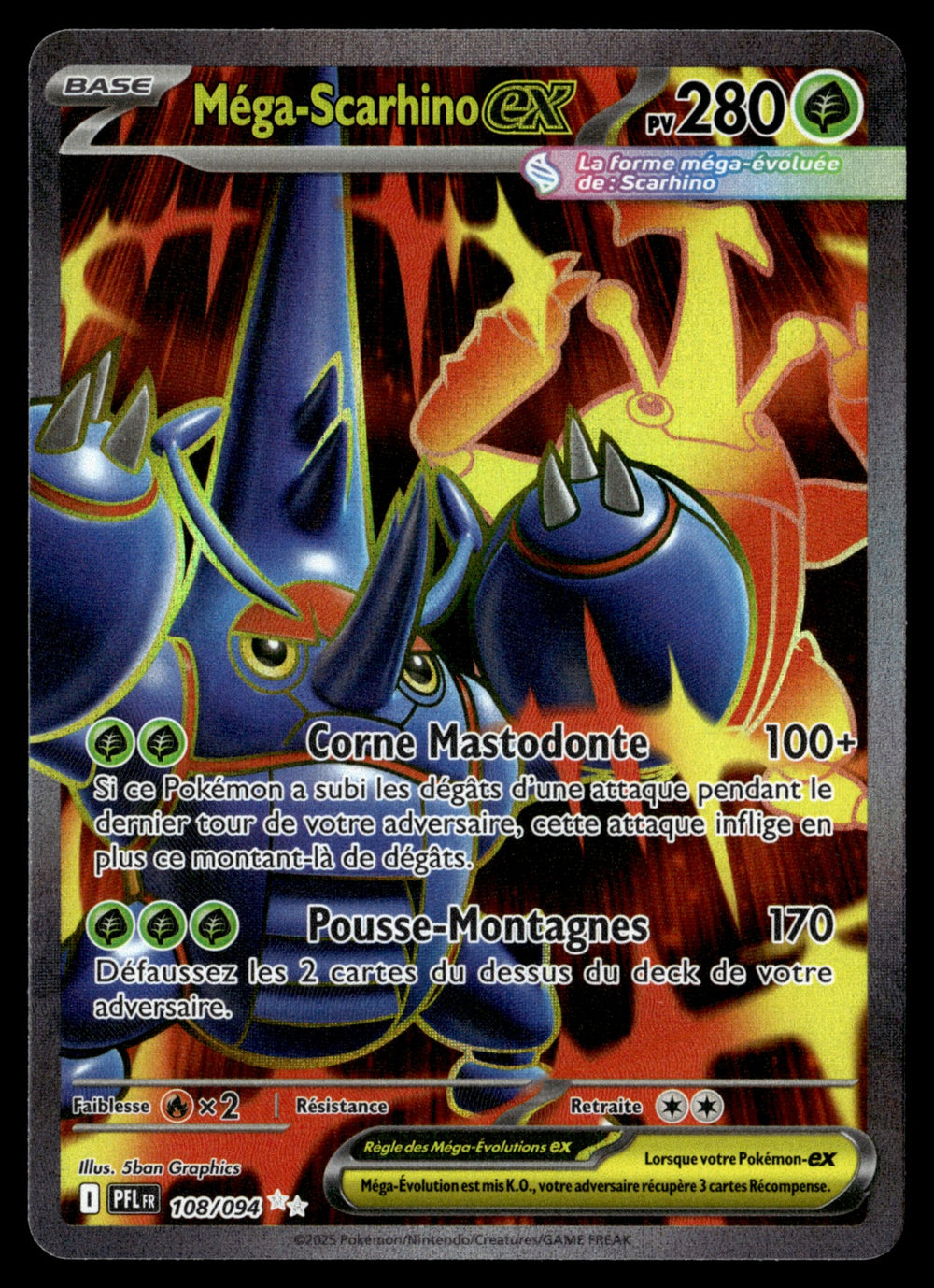 Méga-Scarhino-ex 108/131 - NM