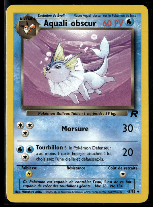 Aquali obscur Peu Commune Team Rocket 45 